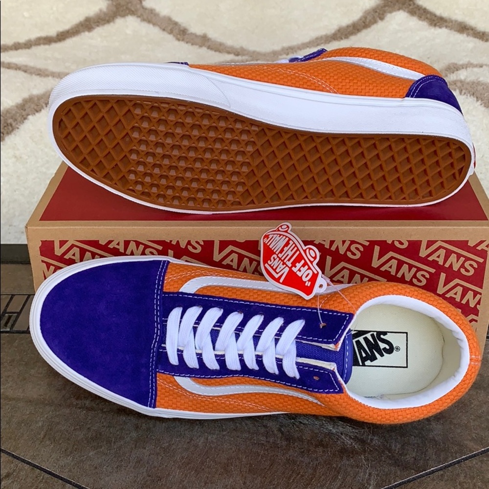 VANS OLD SKOOL P&C Bl/Apricot Buff - Picture 3 of 16